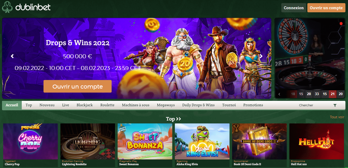 Dublin bet casino en ligne